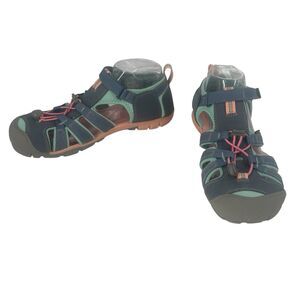 KEEN Seacamp II CNX SANDAL SHOE SIZE 7 BLUE Fast Shipping